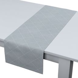 Bieżnik prostokątny, szaro-srebrne romby, 40 x 130 cm,