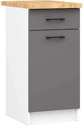 Edinos Szara minimalistyczna dolna szafka kuchenna E9-F96