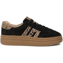 Modne sneakersy ze skóry - FILIPPO DP7114/25 CZARNE