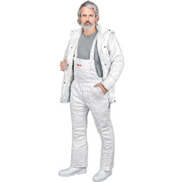 SMO-WHITE - Spodnie ocieplane ogrodniczki typu Master 3XL