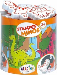 Aladine 3085123 zestaw stempli Minos Dino, w zestawie