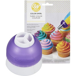 Wilton Colour Swirl 3 kolorowe sprzęgła do worka