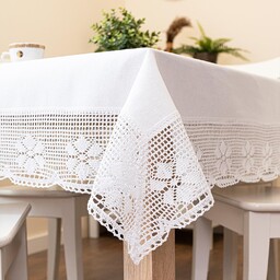 Markizeta RACHELA Obrus z ażurem, szerokość 140cm x