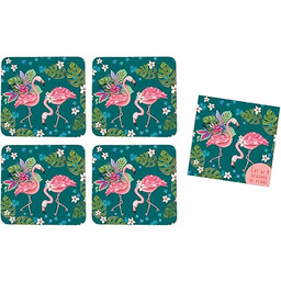 Allen Designs - Dekoracyjne Napięcie Ustaw 4 Flamingo