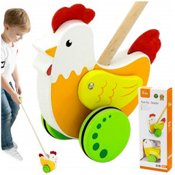 Viga Drewniany Pchacz Edukacyjny Kurka