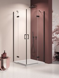 NEW TRENDY K-3768 Kabina NESTA BLACK 2D kwadratowa