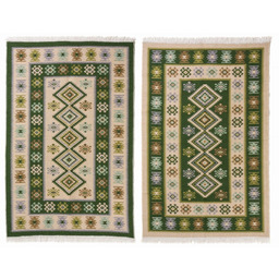 Dywan Kilim zielony dwustronny