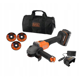 Akumulatorowa szlifierka kątowaPOWERCONNECT 18V Black+Decker BCG6L8D1S-QW