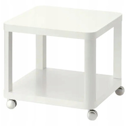 Ikea Tingby Stolik na kółkach 50x50 cm biały