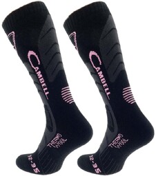 Skarpety Narciarskie Thermo Wool Z Kaszmirem 32-34 Cambell
