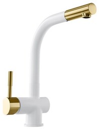 GLOBALO Bateria kuchenna LOBIO WHITE/LIGHT GOLD MAT RING