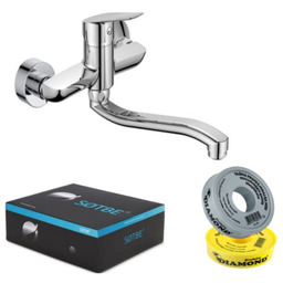 SOTBE GAULA Bateria kuchenna ścienna. Ruchoma wylewka 30cm