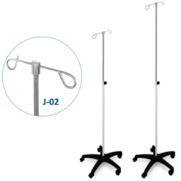 JSK.1A/J-02 mobilny stojak kroplówki regulowany 2 wieszaki