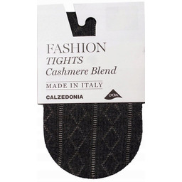 Calzedonia Rajstopy Kaszmir Modal Wzorki Melanż Szare Rozmiar