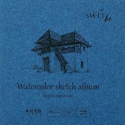 SM.LT Rysunek, akwarela drobnoziarnista, 14 x 14 cm