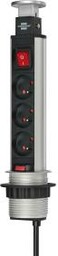 Brennenstuhl Tower Power 1396201003 3 gniazda 2m Czarno-srebrny