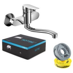 SOTBE MARDOLA Bateria kuchenna ścienna . Ruchoma wylewka