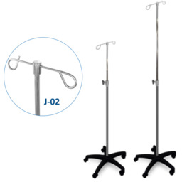 JSK.1C/J-02 mobilny stojak kroplówki regulowany 2 wieszaki