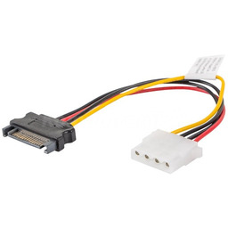 Lanberg kabel zasilający Molex - SATA F/M 15cm