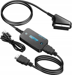 Kuyia Konwerter Scart na Hdmi z kablem Hdmi