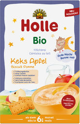 Holle Kaszka Bio, herbatniki i jabłko, mleczna,