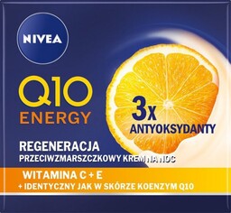 NIVEA Q10 Energy Przeciwzmarszczkowy Krem na noc Regeneracja