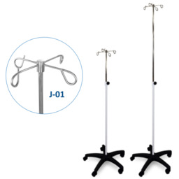 JSK.1A/J-01 mobilny stojak kroplówki regulowany 4 wieszaki