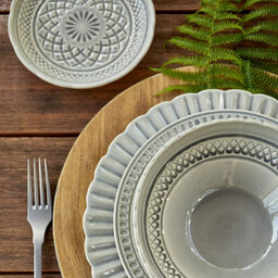 Costa Nova Talerz płytki Cristal Grey 15 cm