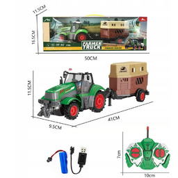 Traktor R/c Z Przyczepą Do Przewożenia Koni