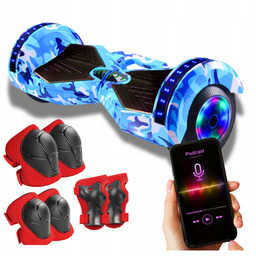 Deskorolka Elektryczna Hoverboard Led Głośnik Bt Koła 8