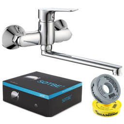 SOTBE NEA Bateria kuchenna ścienna Ruchoma wylewka 30