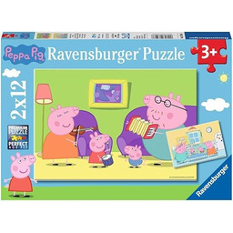 Ravensburger Puzzle dla dzieci 2D: Świnka Peppa 2x12