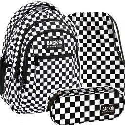 Plecak szkolny Szachownica Krata Kratka młodzieżowy BackUP 26l