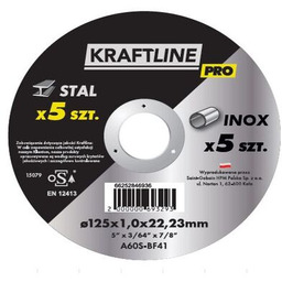 Zestaw tarcz do cięcia 125 x 1,0 x