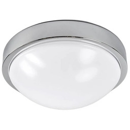 Lindby - Elucio Lampa Sufitowa IP44 Opal/Chrome