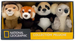 zestaw czterech maskotek national geographic 18cm panda koala