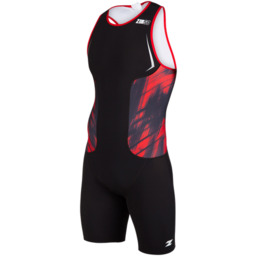ZEROD Strój triathlonowy męski RACER TRISUIT red vivacity