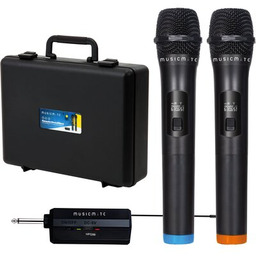 MUSICMATE Mikrofon bezprzewodowy HPG-99 SoundWave (2 szt.)