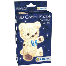 Crystal puzzle Miś Henry brązowy, 48 el.