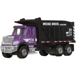 Matchbox Working Rigs auto Dump Truck Pojazd Fioletowa