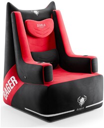 Diablo X-Bager Czarno-Czerwony Fotel dmuchany