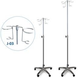 JSK.1D/J-03 mobilny stojak kroplówki regulowany 2 koszyki