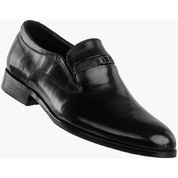 Buty Męskie JOHN DOUBARE Skórzane Półbuty Czarne C253-A114-A01