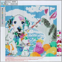 Diamentowa mozaika 5D - Cat&Dog 30x30 80885 -