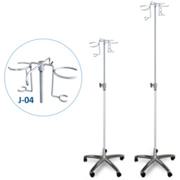 JSK.1B/J-04 mobilny stojak kroplówki regulowany 2 wieszaki 2