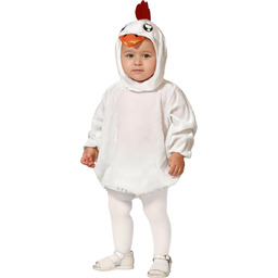 Atosa kostium białej kurczaka z grzywcą dla niemowląt