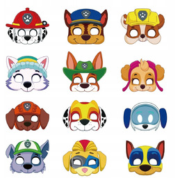 Zestaw masek maski Psi Patrol Paw Patrol