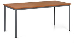 Stół jadalniany TRIVIA, 160x80 cm, ciemnoszara podstawa, czereśnia