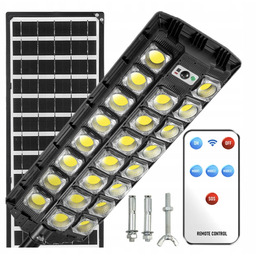 Lampa Uliczna Latarnia Panel Solarny Czujnik Ruchu Zmierzchu