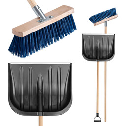 Zestaw do odśnieżania - łopata, szczotka